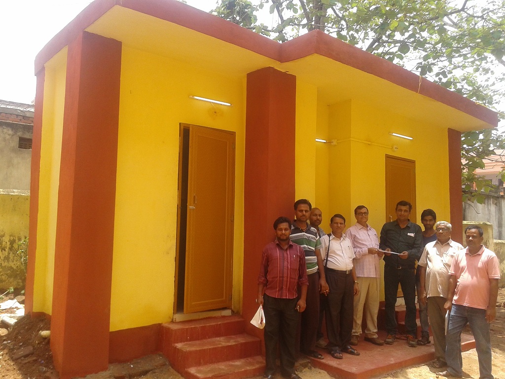 Swachh Vidyalaya Swachh Bharat Abhiyan-Construction of New Toilets at Madhupur College, Madhupur District-Deoghar, Jharkhand.